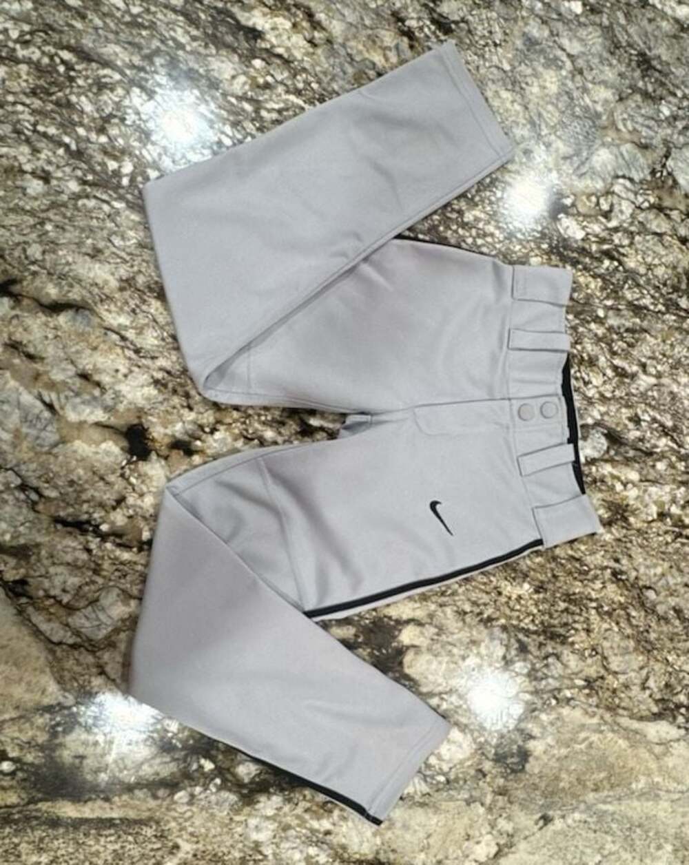 Nike Swingman Dri-FIT Gray Baseball Pants with Black Trim